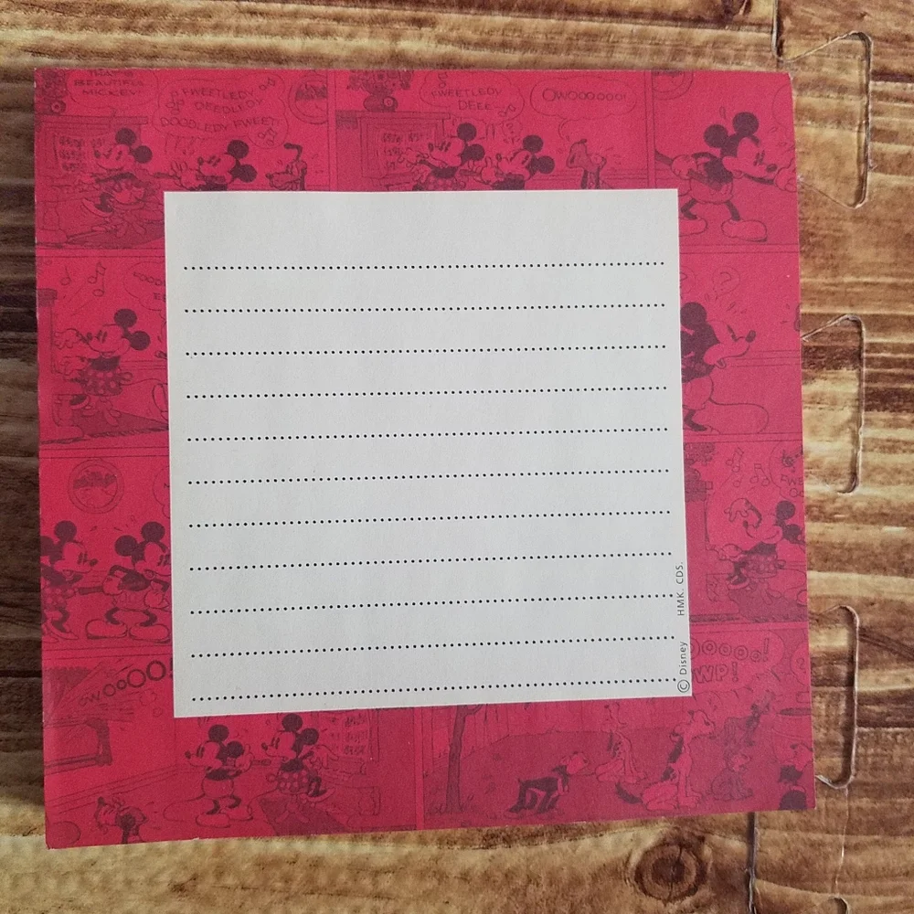 Disney Hallmark Classic Mickey Mouse Notepad Set with Sticky Notes & Pen